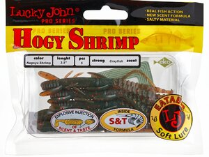 Виброхвосты съедоб. искусст. LJ Pro Series HOGY SHRIMP 3.5in (08.90)/085 5шт., фото 4