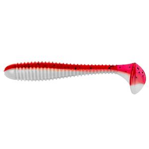 Виброхвост Catcher 2,75"/7 см Red & White 7шт. (HS-1-003) Helios, фото 2