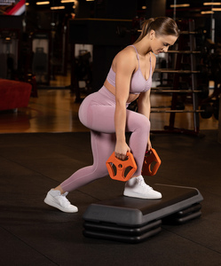 Степ-платформа быстросборная Starfit SP-205 108х41,5х20 см, обрезиненная, 3-х уровневая, фото 5