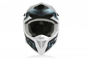 Шлем Acerbis LINEAR White/Light-Blue S, фото 2