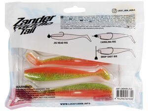 Виброхвосты LJ 3D Series ZANDER PADDLE TAIL 4.8in (12.00)/Z12 4шт., фото 5