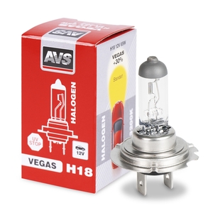 Галогенная автомобильная лампа AVS Vegas, H18, 12 В, 65 Вт, 3200 К, цоколь PY26d-1, фото 4