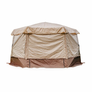 Шатер СЛЕДОПЫТ быстросборный, 6 стен, 3,35х3,85 м, h-2,25 м, S по полу 9,3 кв.м, цв. SANDSTORM, фото 3