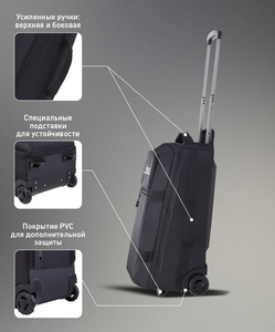 Сумка-чемодан Jögel ESSENTIAL Cabin Trolley Bag, черный, фото 9