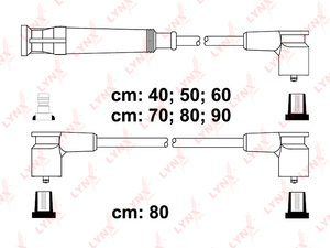 Провода высоковольтные LYNXauto SPE1409. Для BMW 5(E34)/7(E32), фото 1
