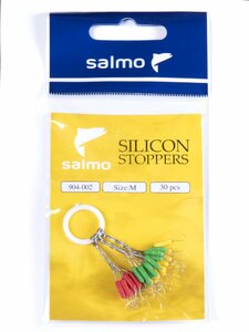 Стопоры силикон. Salmo р.002M 30шт., фото 2