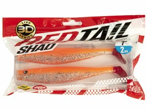 Виброхвосты LJ 3D Series RED TAIL SHAD 7.0in (17.80)/PG32 2шт., фото 4