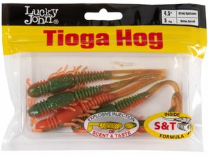 Виброхвосты съедоб. искусст. LJ Pro Series TIOGA HOG 4.5in (11.40)/T56 5шт., фото 4