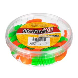 Твистер несъедоб. Din 3,11"/7,9см Lime & Orange 30шт. (HS-33-020-N-30) Helios (0), фото 2