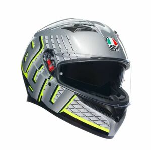 Шлем AGV K3 E2206 MPLK Fortify Grey/Black/Yellow-Fluo S, фото 1