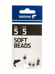 Бусины мягк. Salmo SOFT BEADS 5мм 5шт., фото 3