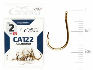 Крючки Cobra Allround OKIAMI сер. CA122 разм. 002 10шт., фото 2