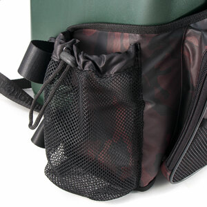 Сумка-рюкзак СЛЕДОПЫТ для зимнего ящика универ., 3 кармана, цв. КМФ бордовый, фото 3