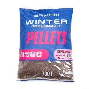 Прикормка Yaman Winter Pellets Crucian ice зимняя (карась лед), 700 г, фото 2