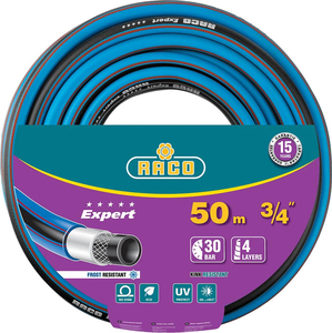 Поливочный шланг RACO Expert 3/4", 50 м, 30 атм, четырёхслойный, армированный 40302-3/4-50, фото 1