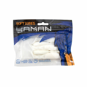 Виброхвост YAMAN PRO Boost Up, р.2,5 inch, цвет #01 - White (уп. 6 шт.), фото 5