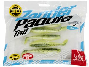 Виброхвосты LJ 3D Series Zander Paddle Tail 4.0in (10.00)/Z06 5шт., фото 4