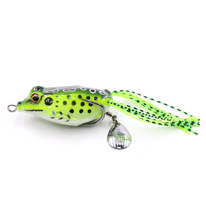 Лягушка-незацепляйка Namazu FROG с лепестком, 55 мм, 10 г, цвет 07, крючок-двойник YR Hooks (BN) #1/, фото 2