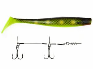 Виброхвосты LJ 3D BBS Series KUBIRA SWIM SHAD 9,0in (22,86)/PG18 1шт.+Stinger L, фото 2