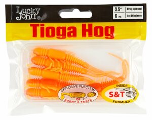 Виброхвосты съедоб. искусст. LJ Pro Series TIOGA HOG 3.5in (08.90)/T54 6шт., фото 4