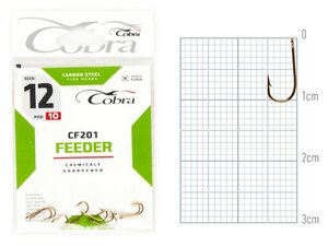 Крючки Cobra FEEDER CLASSIC сер. CF201 разм. 012 10шт., фото 2