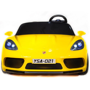 Детский автомобиль Toyland Porsche Cayman YSA021-24V (180 W) Желтый, фото 3