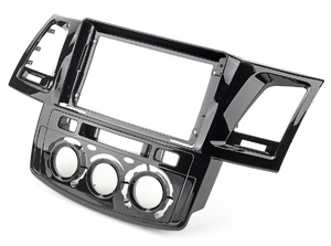 Рамка для UMS TOYOTA Fortuner, Hilux, SW4 2011-2015 (auto AC / manual AC), 9", фото 2