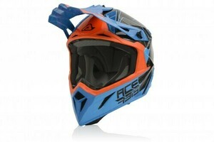 Шлем Acerbis STEEL CARBON Orange/Blue S, фото 1