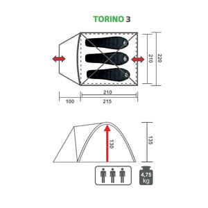 Палатка TORINO-3 (PR T-3) Premier Fishing, фото 2