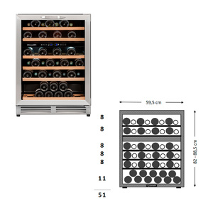 Винный шкаф Climadiff CBU51D1X, фото 6