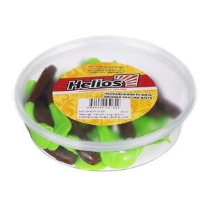 Твистер несъедоб. Long Hybrid 3,55"/9,0 см Rusty Gold & Lime 20шт. (HS-15-017-N-20) Helios (0), фото 4
