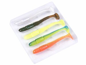 Виброхвосты съедоб. искусст. LJ Pro Series TIOGA 4.5in (11.40)/MIX1 5шт., фото 2