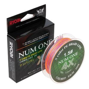 Шнур NUM ONE PE4X-100M 1.5#/0,205 mm Multi Colour Ryobi, фото 2