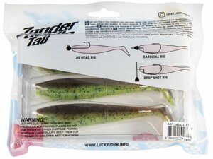 Виброхвосты LJ 3D Series ZANDER PADDLE TAIL 5.5in (14.00)/Z15 3шт., фото 5
