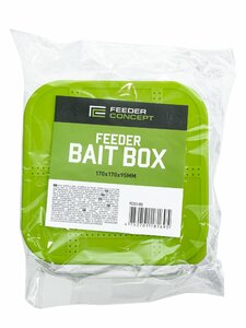 Коробка рыболов. для прикорм. и насад. с вент. крыш. и лот. FC FEEDER BAIT BOX 170×170×95, фото 5