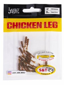 Слаги съедобные искусственные LJ Pro Series CHICKEN LEG 1,0in (02.00)/085 20шт., фото 4