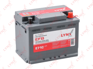 Аккумулятор EFB LYNXauto E71C. Для 65 Ah, 600 A, обратная, 242x175x190, фото 2