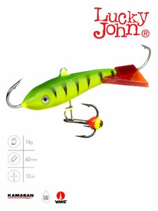 Балансир Lucky John CLASSIC 6 + тр. 60мм/36RT блистер, фото 2