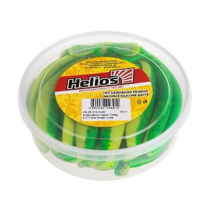 Виброхвост несъедоб. Trofey 5.5"/14см Green Lime 20шт. (HS-25-010-N-20) Helios, фото 2