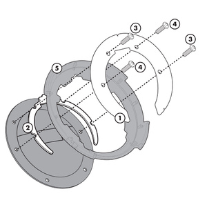 Крепеж TANKLOCK сумки на бак мотоцикла GIVI Aprilia/Benelli/MV Ag, фото 1