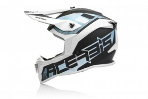 Шлем Acerbis LINEAR White/Light-Blue S, фото 5