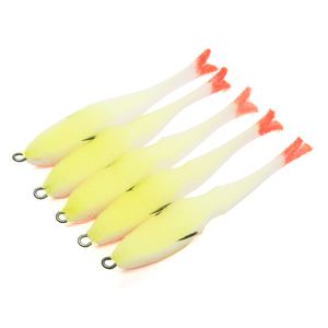 Поролоновая рыбка YAMAN Devious Minnow на двойнике, р. 105 мм, цвет 16 UV (5 шт.), фото 4