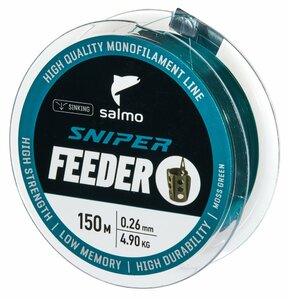 Леска моно. Salmo Sniper FEEDER Moss Green 150/026, фото 3