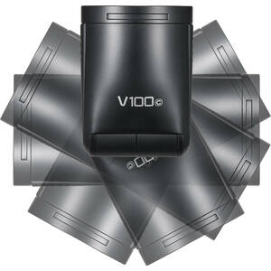 Вспышка накамерная Godox V100C TTL с круглой головкой для Canon, фото 14