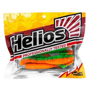 Виброхвост Chubby 3,55"/9 см Pepper Green & Orange 5шт. (HS-4-018) Helios, фото 2