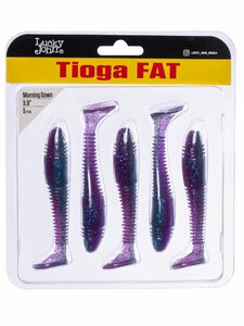 Виброхвосты съедоб. искусст. LJ Pro Series TIOGA FAT 3.9in (10.00)/T91 5шт., фото 4