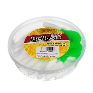 Твистер несъедоб. Credo 3,35"/8,5 см White & Green 20шт. (HS-11-016-N-20) Helios, фото 2