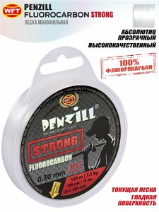 Леска монофильная WFT Penzill FLUOROCARBON Strong 100/030, фото 3