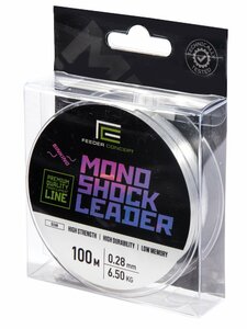 Леска моно. Feeder Concept MONO SHOCK LEADER Clear 100/028, фото 2