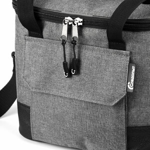 Сумка изотермическая СЛЕДОПЫТ Gray Line Pro, 13 л, цв. серый меланж, фото 10
